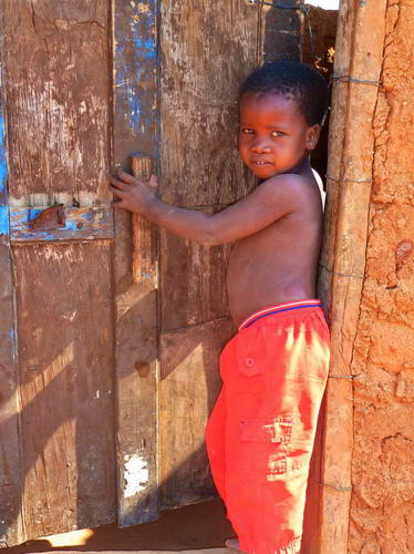 Boy in a village outside of Mahalapye