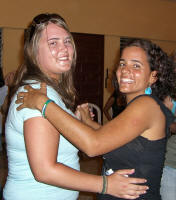 Lauren and Cristabel dancing